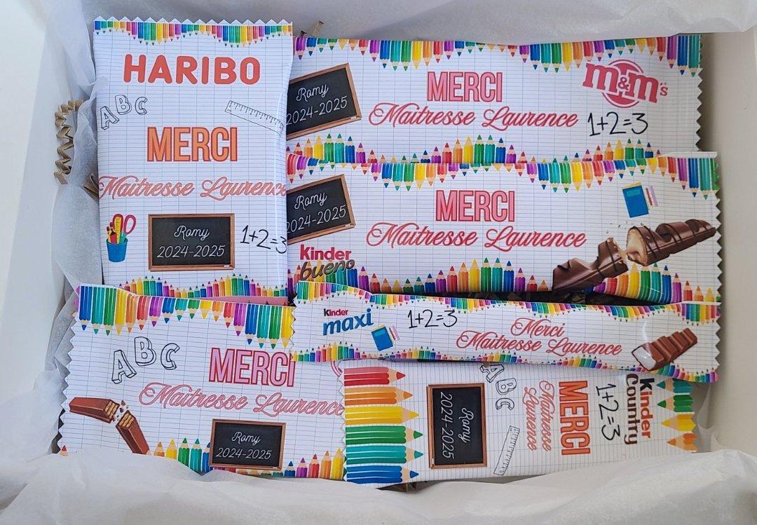 Coffret Merci Maîtresse coloré