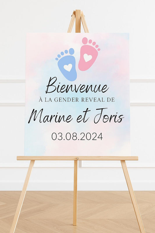 Affiche gender reveal 💙🩷