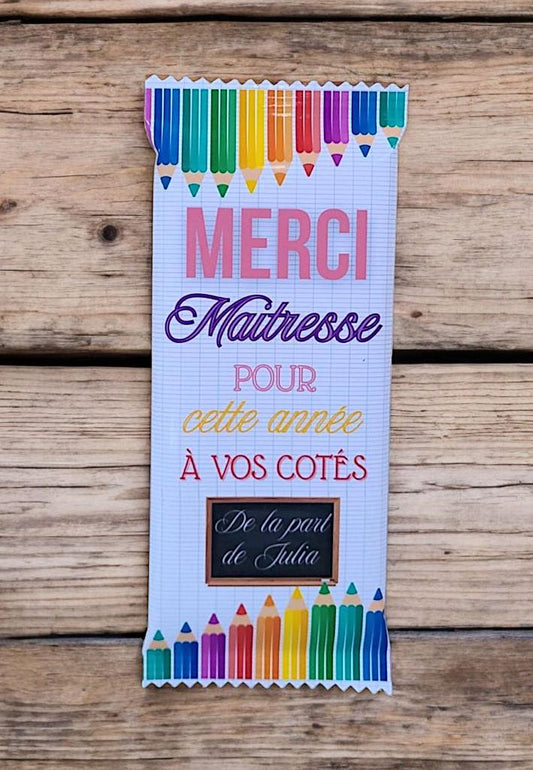 Tablette Milka maîtresse