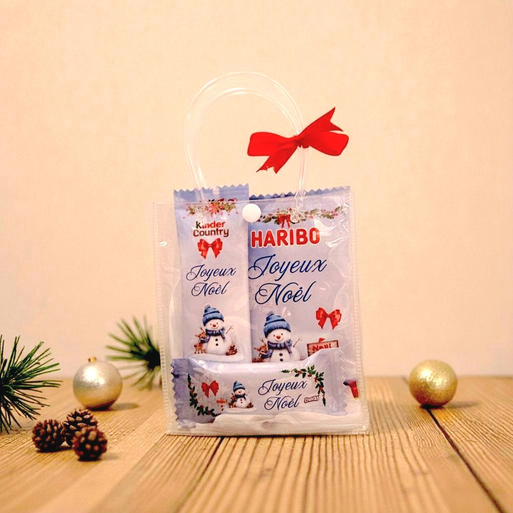 Coffret Gourmandises de Noël Personnalisé – Kinder, Dragibus & Smarties
