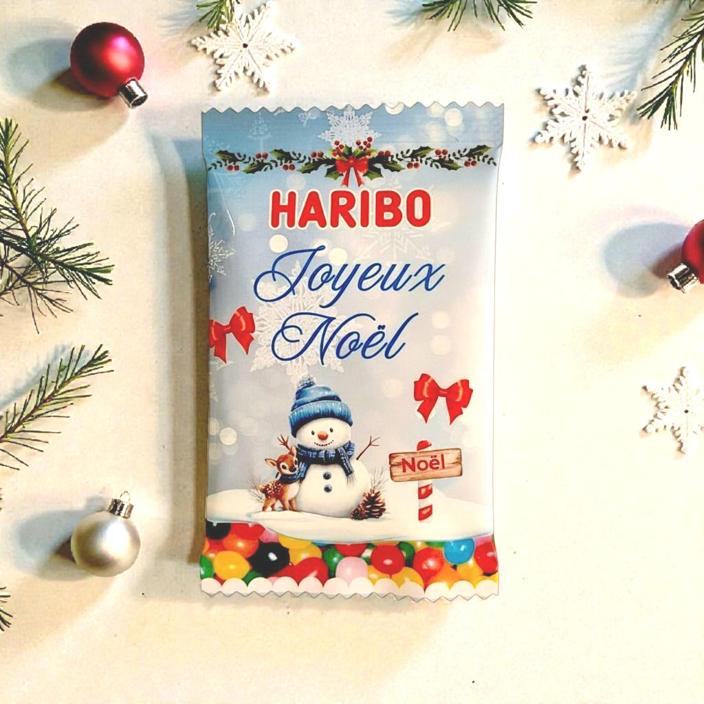 Coffret Gourmandises de Noël Personnalisé – Kinder, Dragibus & Smarties