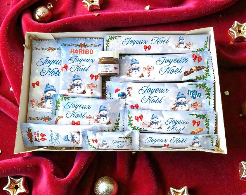 Coffret Gourmand Personnalisé – 11 Gourmandises | Cadeau Prêt à Offrir | Message au Choix