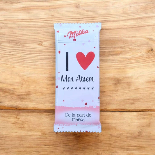 Tablette milka I ♡ mon Atsem