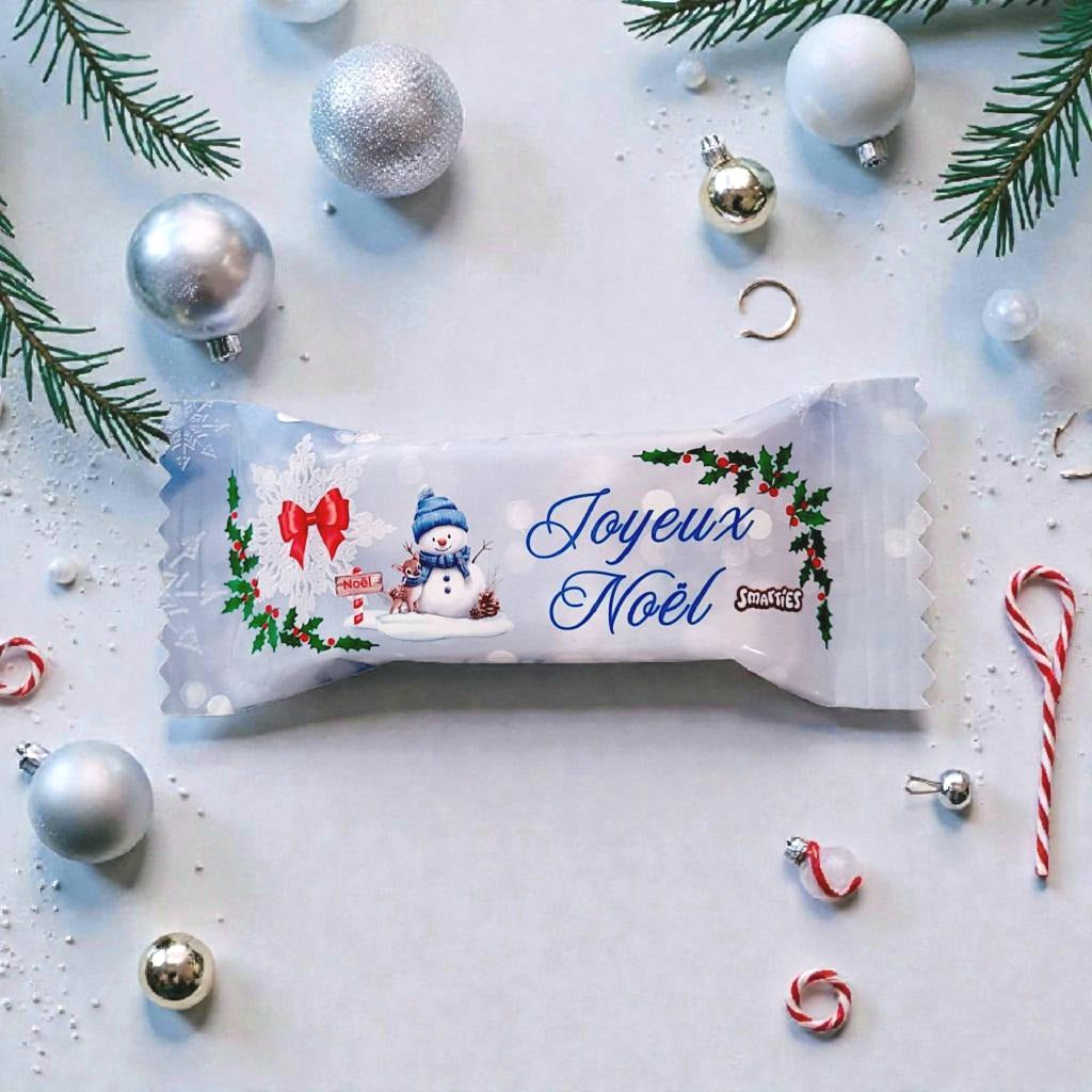 Coffret Gourmandises de Noël Personnalisé – Kinder, Dragibus & Smarties