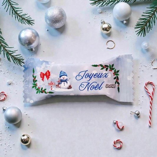 Coffret Gourmandises de Noël Personnalisé – Kinder, Dragibus & Smarties