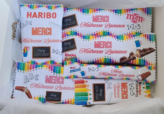 Coffret Merci Maîtresse coloré