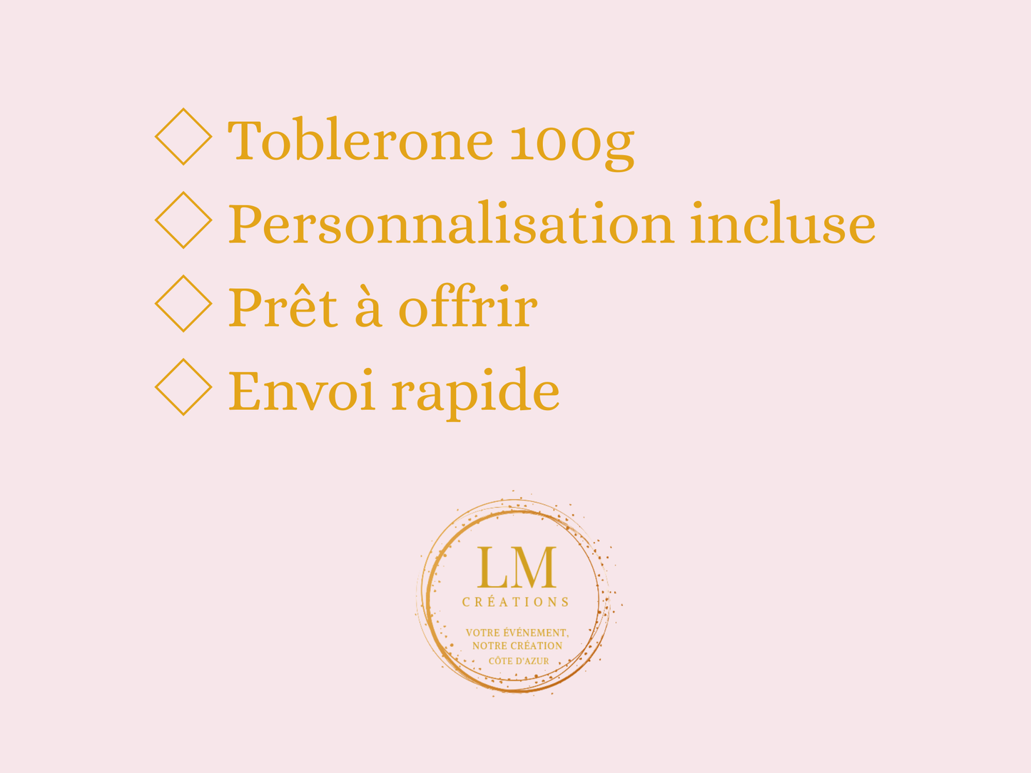 Toblerone personnalisé Saint-Valentin 100g – Cadeau couple – Prénoms & message – Chocolat personnalisé